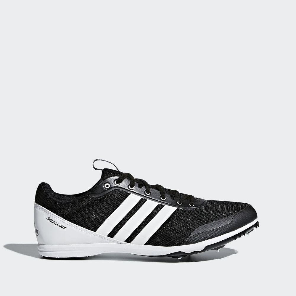 Adidas Distancestar με καρφια - παπουτσια για τρεξιμο γυναικεια - Μαυρα/Ασπρα/Πορτοκαλι,Μέγεθος: EU